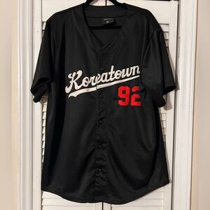 Dumbfounded Koreatown Baseball Jersey in Black # 92
